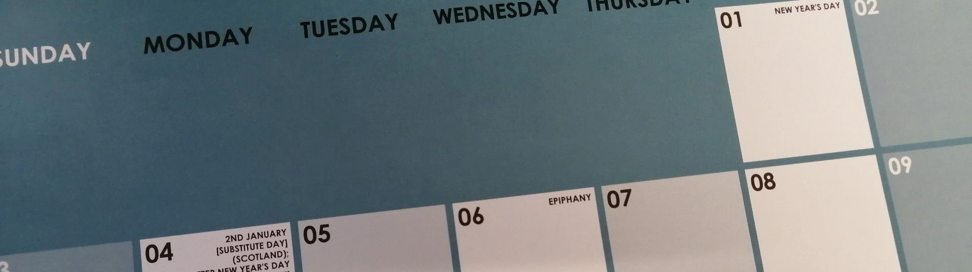 A calendar