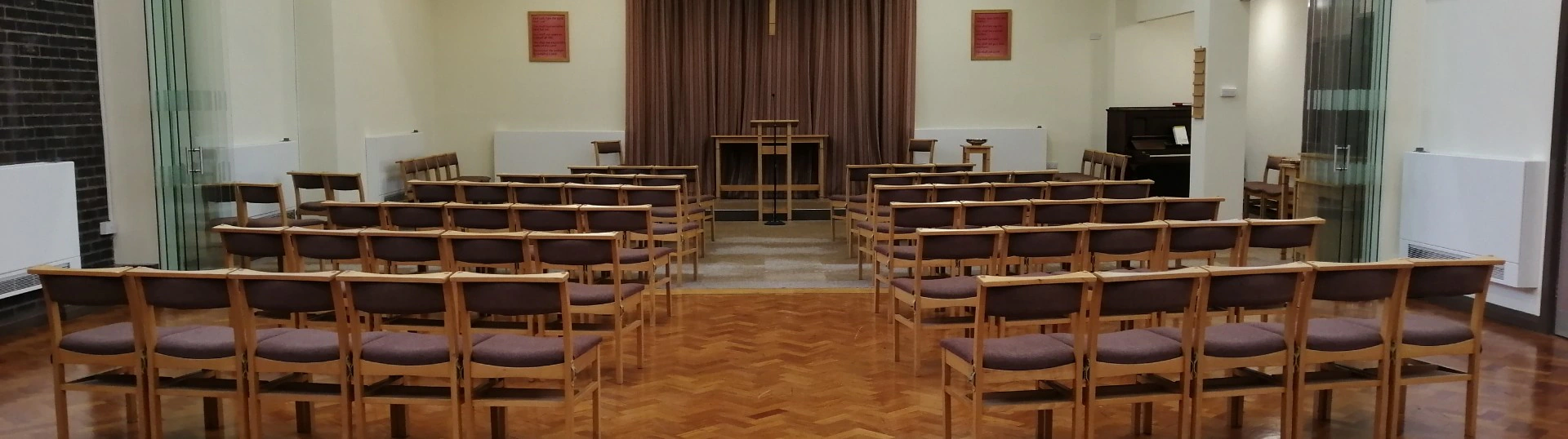The church sanctuary